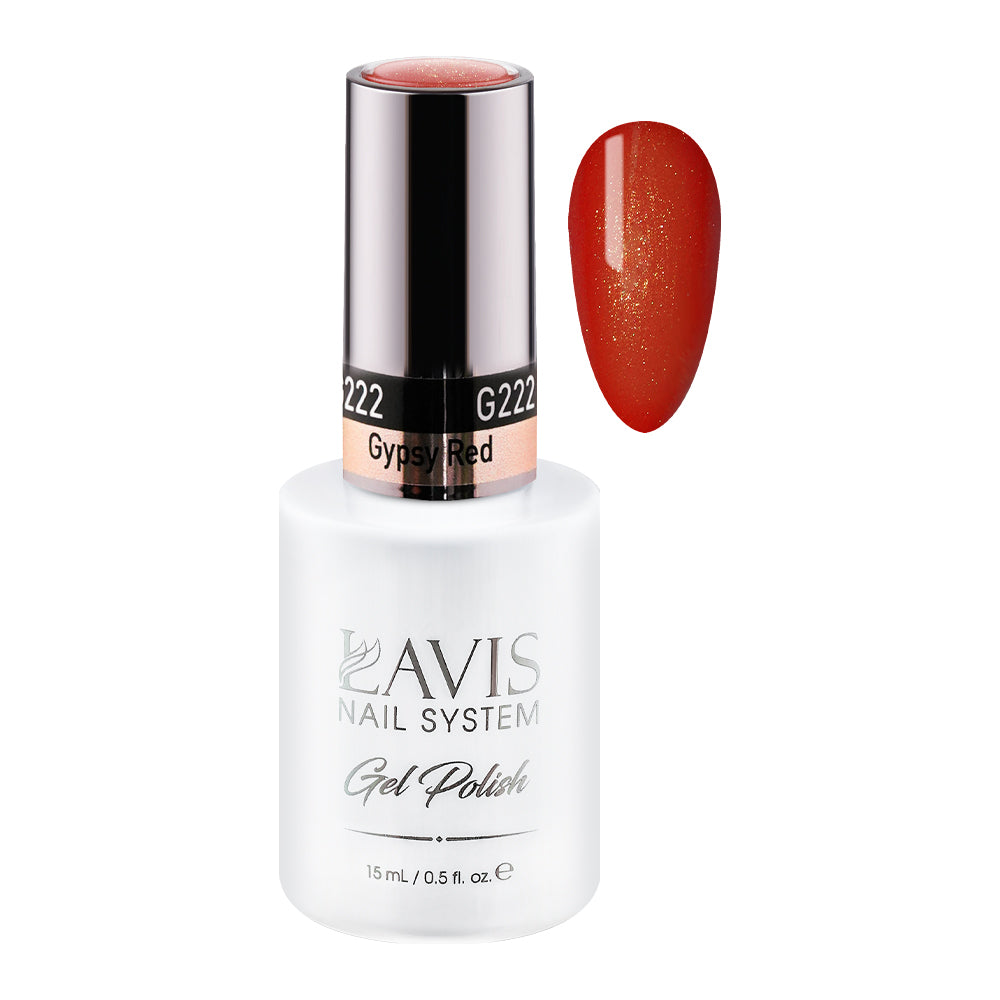 LAVIS 222 Gypsy Red - Gel Polish 0.5oz