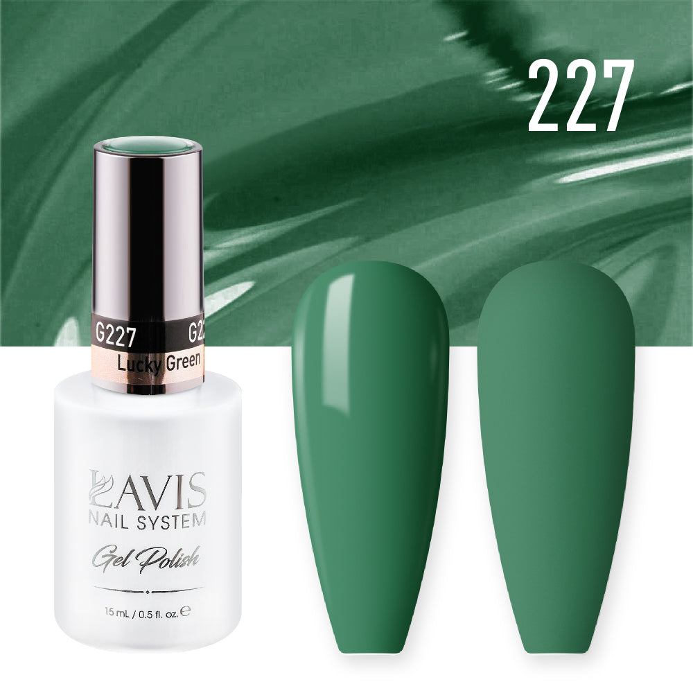 LAVIS 227 Lucky Green - Nail Lacquer 0.5 oz