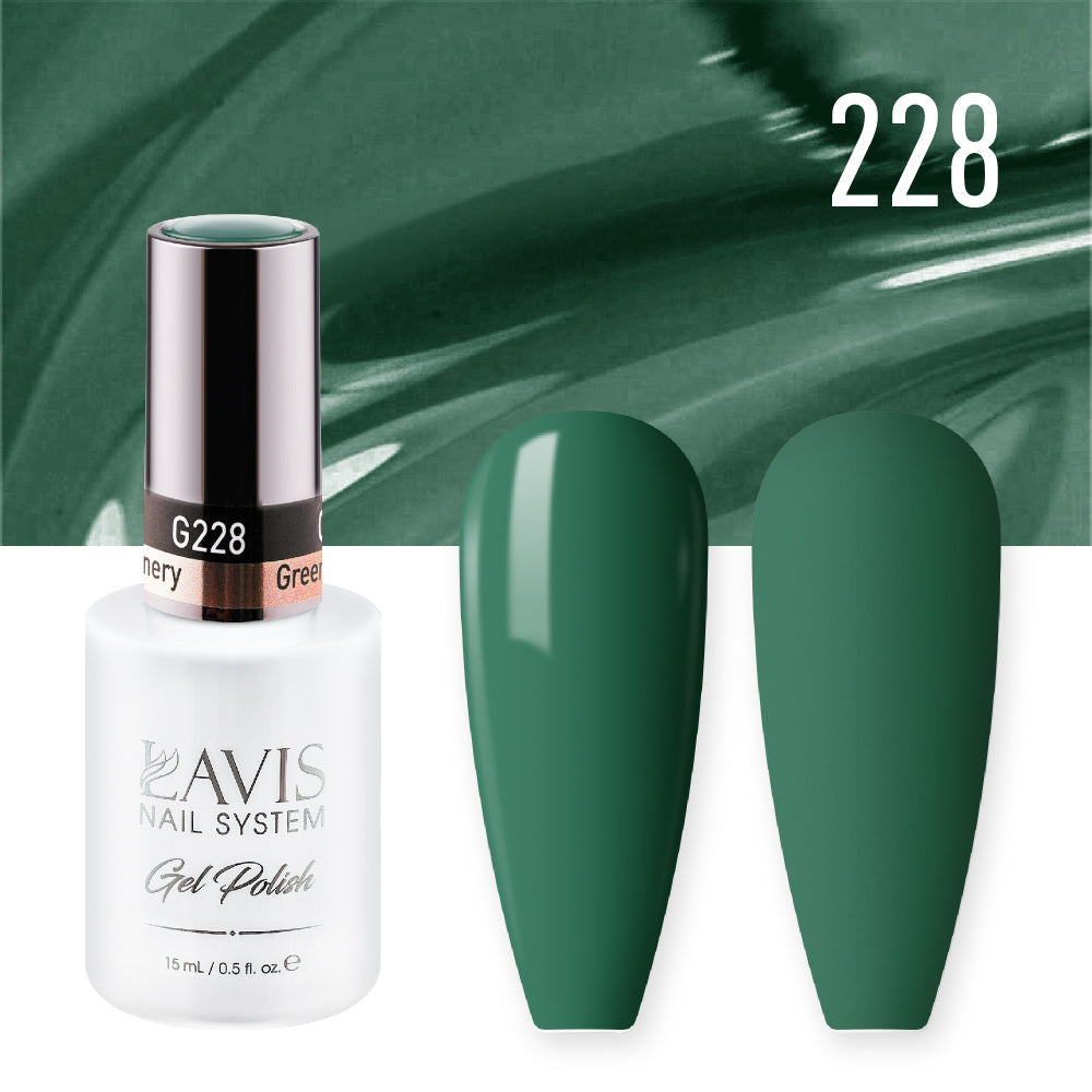 LAVIS 228 Greenery - Gel Polish 0.5oz