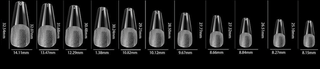 LDS - 11 Coffin Long Half Matte Nail Tips (Full Cover)