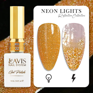 LAVIS Reflective R05 - Set 48 Colors - Gel Polish 0.5 oz