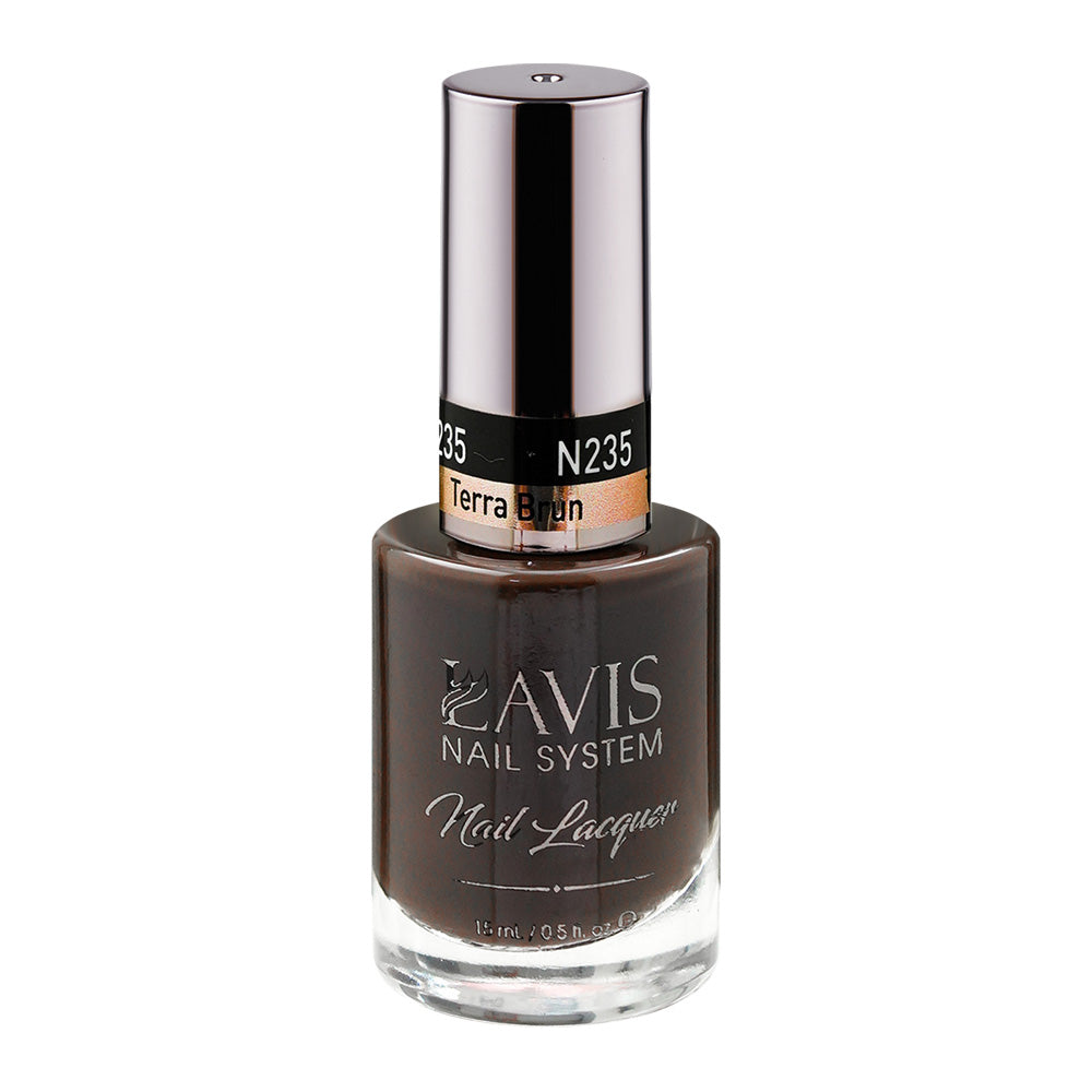 LAVIS 235 Terra Brun - Nail Lacquer 0.5 oz