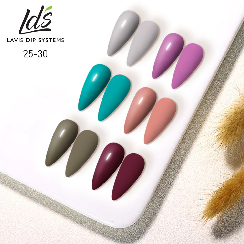 LDS Healthy Nail Lacquer  Set (6 colors): 025 to 030
