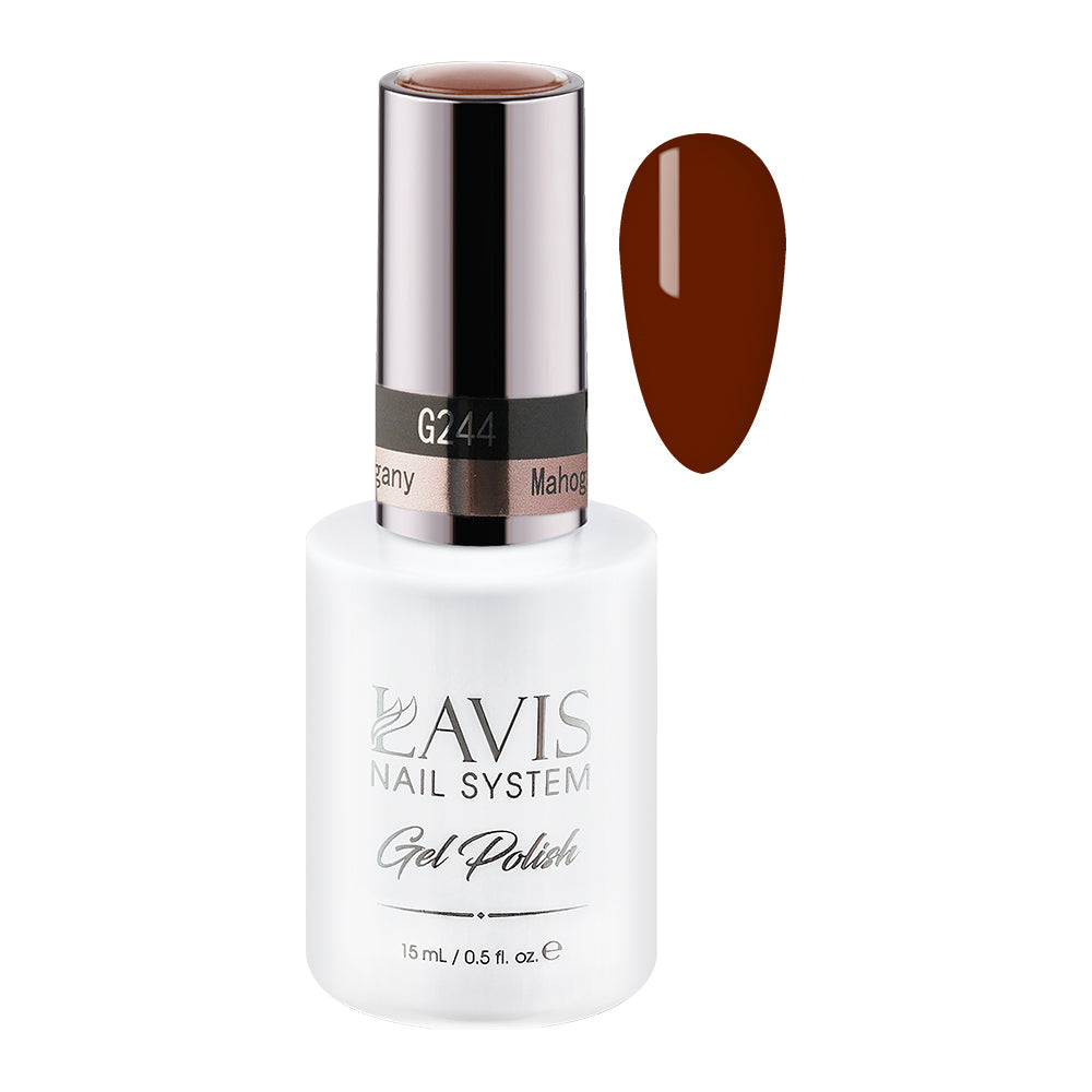 LAVIS 244 Mahogany - Gel Polish 0.5oz