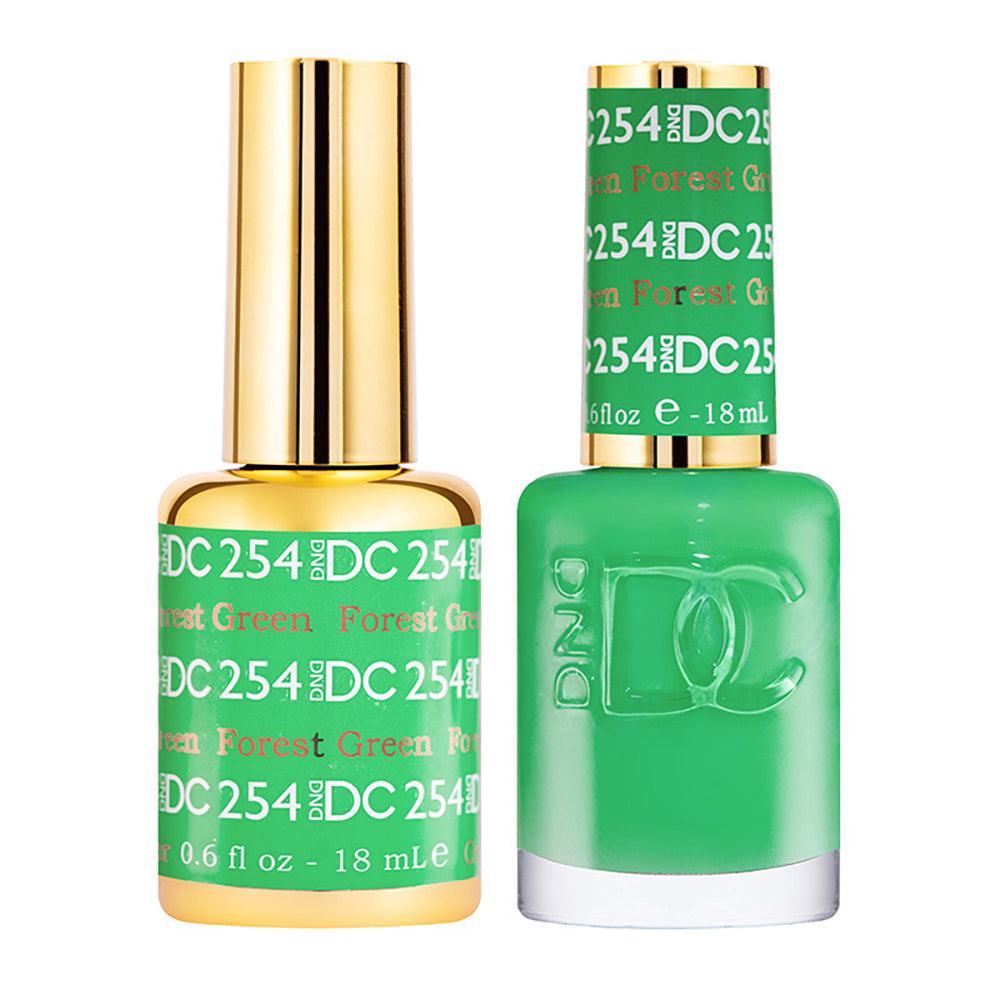 DND DC Holiday Gift Bubdle: 4 Gel Polishes, 1 Base Gel, 1 Top Gel - 027, 068, 254, 280