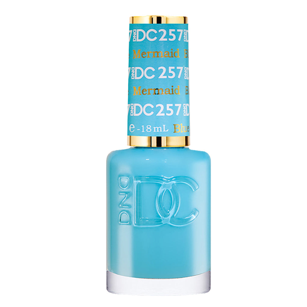 DND DC Nail Lacquer - 257 Blue Colors - Mermaid Blue