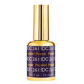 DND DC Gel Polish - 261 Puzzled Purple