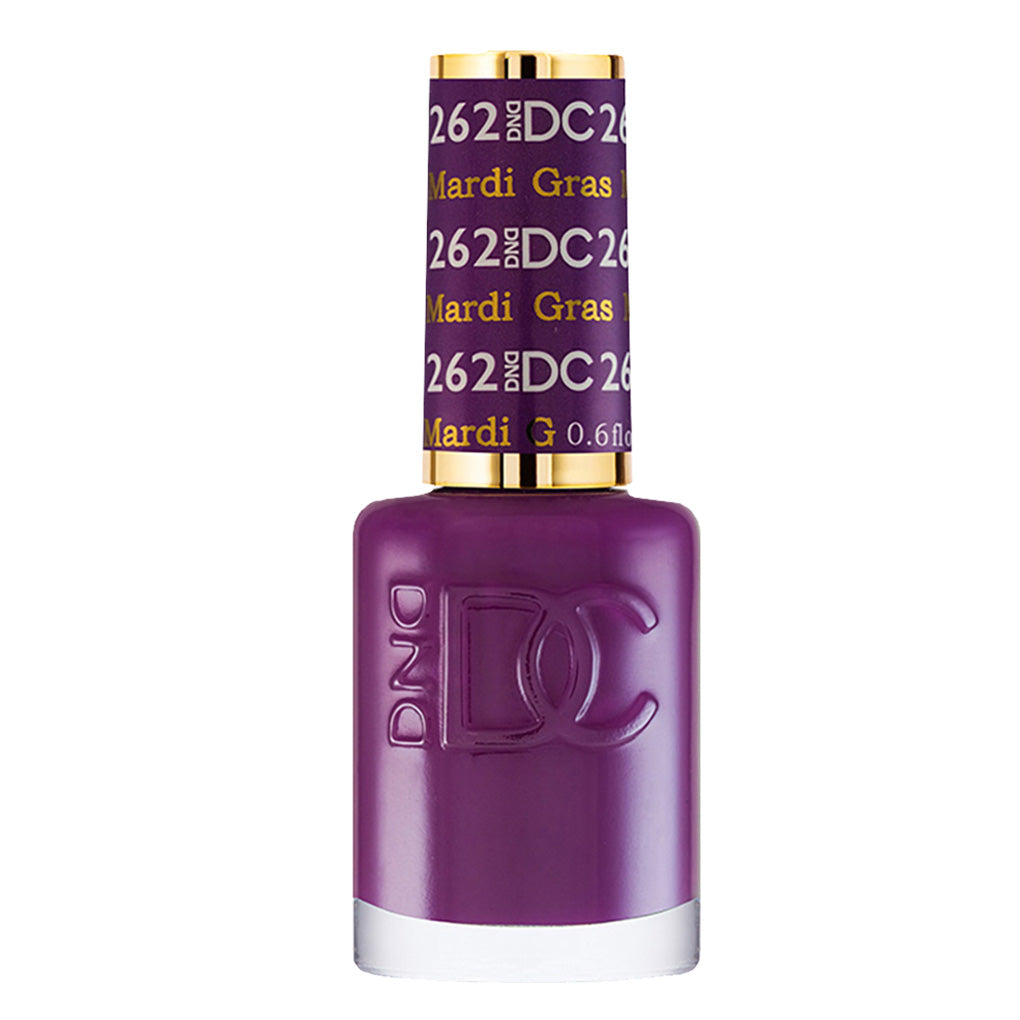 DND DC Nail Lacquer - 262 Purple Colors - Mardi Gras