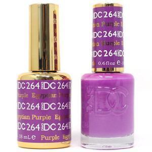 DND DC Gel Nail Polish Duo - 264 Purple Colors - Egyptian Purple