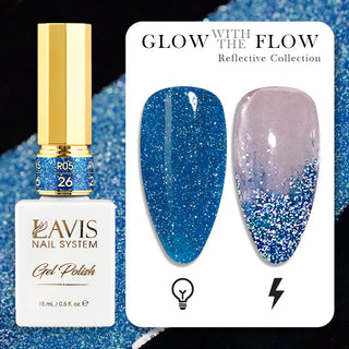 LAVIS Reflective R05 - Set 48 Colors - Gel Polish 0.5 oz