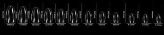 LDS - 01 Almond Short Clear Nail Tips (Full Cover)