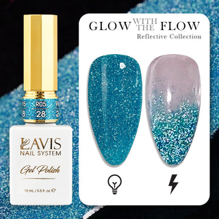LAVIS Reflective R05 - Set 48 Colors - Gel Polish 0.5 oz