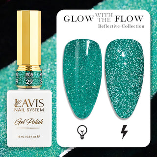 LAVIS Reflective R05 - 29 - Gel Polish 0.5 oz - Glow With The Flow Reflective Collection