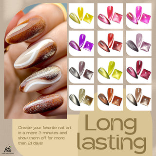 LDS 12 Light Colorado - Gel Polish 0.5 oz - Smoothies 9D Cat Eyes Collection