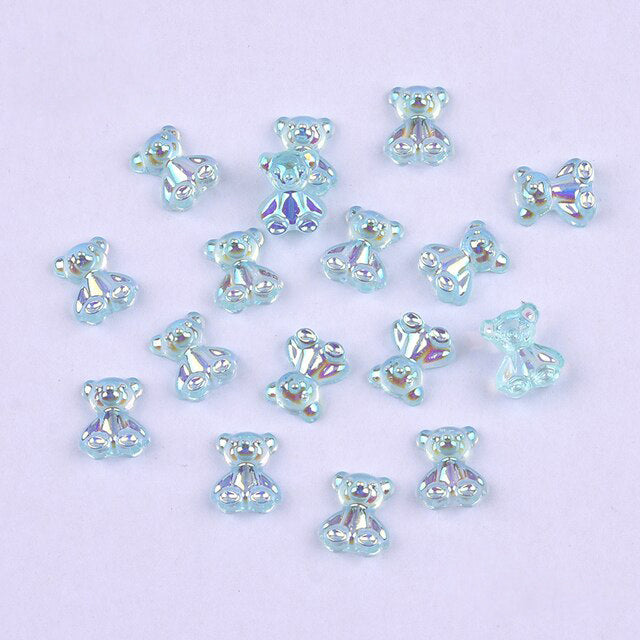 #049-054 2PCS Aurora Bear Nail Charm