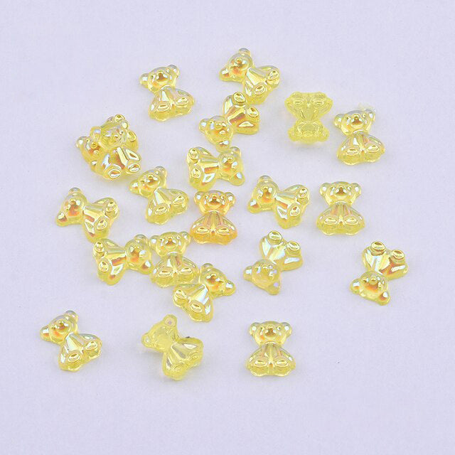 #049-054 2PCS Aurora Bear Nail Charm