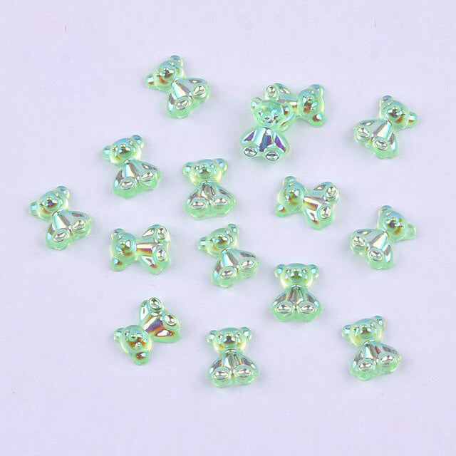 #049-054 2PCS Aurora Bear Nail Charm