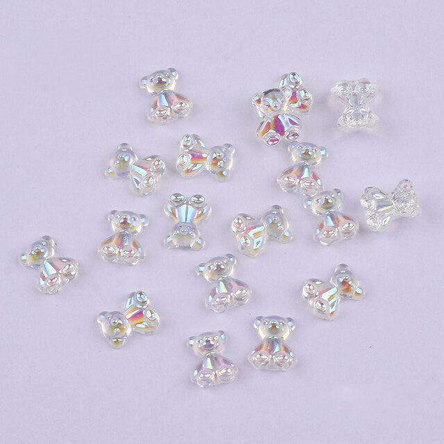 #049-054 2PCS Aurora Bear Nail Charm