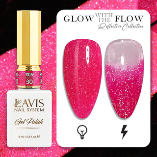 LAVIS Reflective R05 - Set 48 Colors - Gel Polish 0.5 oz
