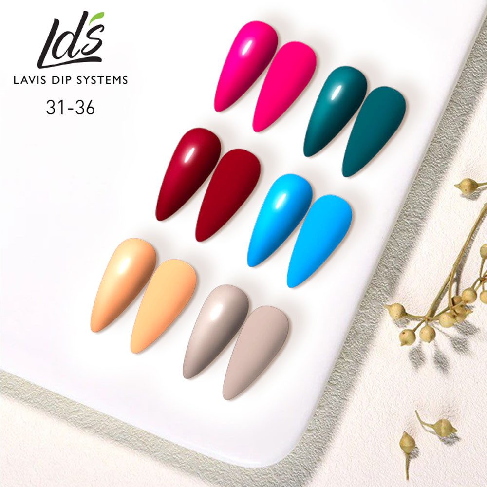 LDS Healthy Nail Lacquer  Set (6 colors): 031 to 036