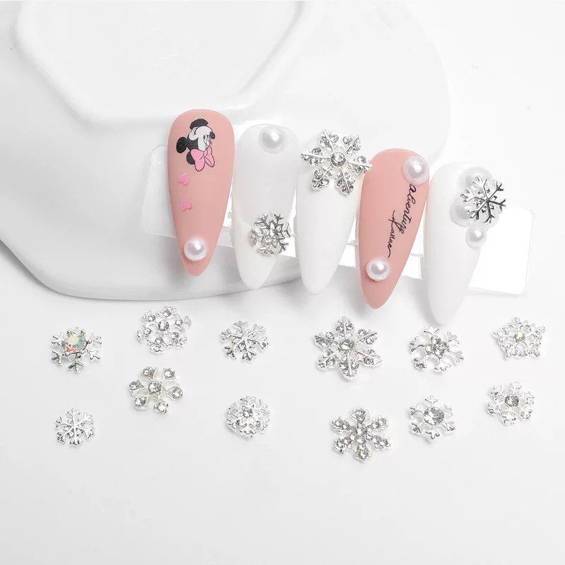  #1B Snowflake Nail Charms - Silver by Nail Charm sold by DTK Nail Supply