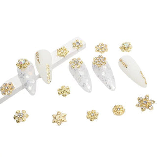  #5A Snowflake Nail Charms - Gold by Nail Charm sold by DTK Nail Supply