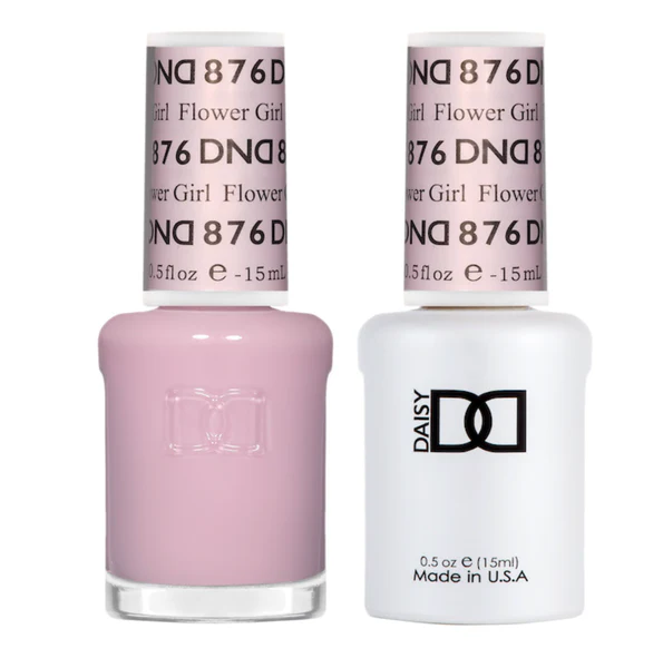 DND Gel Nail Polish Duo - 876 Flower Girl - DND Sheer Collection