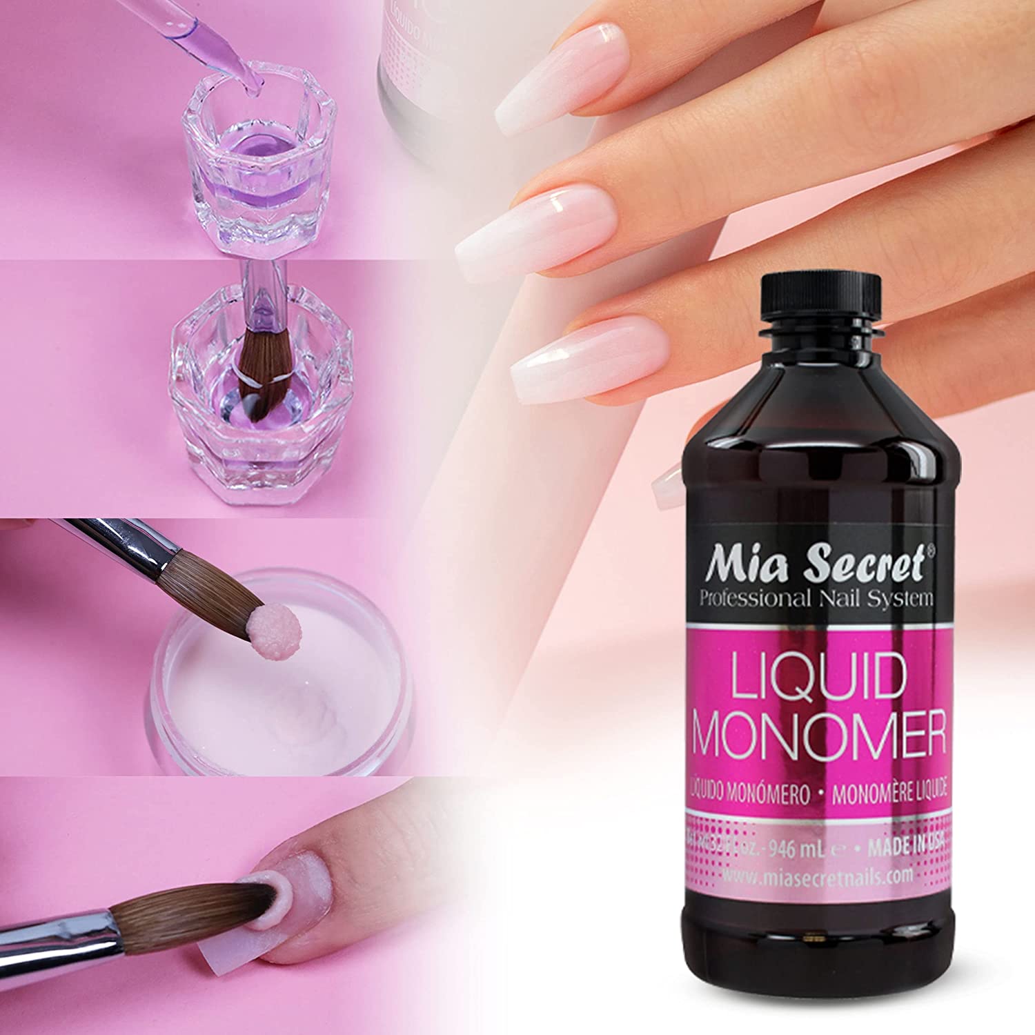  Mia Secret Liquid Monomer - 32oz by Mia Secret sold by DTK Nail Supply