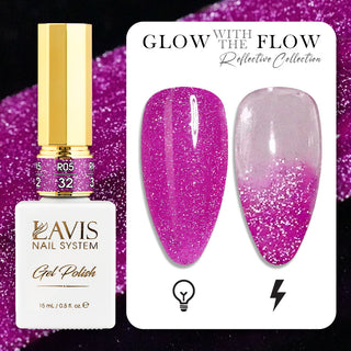 LAVIS Reflective R05 - Set 48 Colors - Gel Polish 0.5 oz
