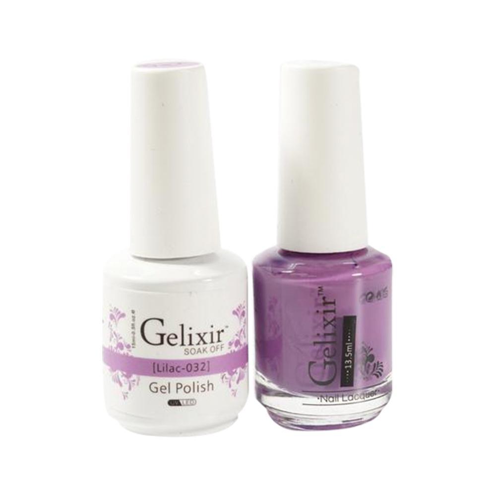  Gelixir Gel Nail Polish Duo - 032 Purple Colors - Lilac by Gelixir sold by DTK Nail Supply