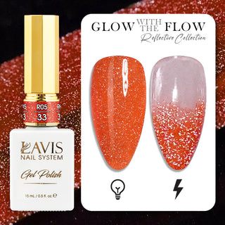 LAVIS Reflective R05 - Set 48 Colors - Gel Polish 0.5 oz