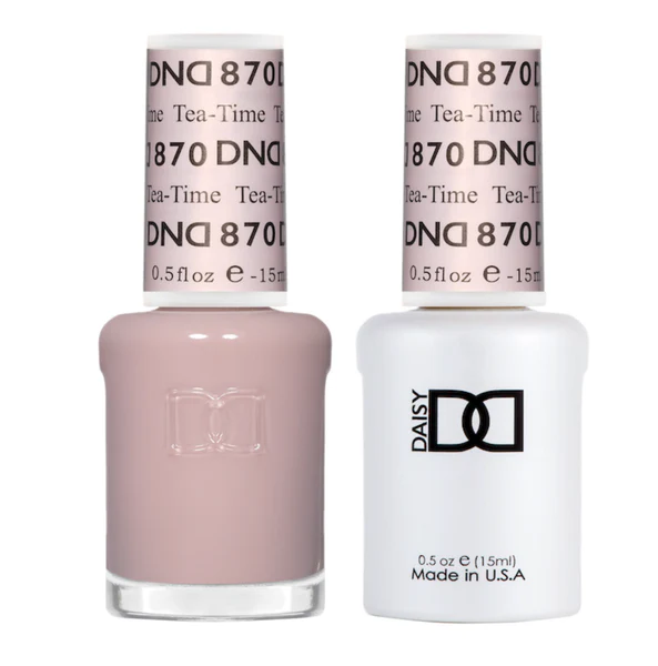 DND Gel Nail Polish Duo - 870 Tea-Time - DND Sheer Collection