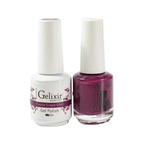 GELIXIR Holiday Gift Bundle: 4 Gel & Lacquer, 1 Base Gel, 1 Top Gel - 052, 125, 040, 034 by Gelixir sold by DTK Nail Supply
