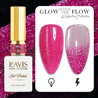 LAVIS Reflective R05 - Set 48 Colors - Gel Polish 0.5 oz