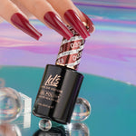 LDS 033 Sangria - LDS Healthy Gel Polish & Matching Nail Lacquer Duo Set - 0.5oz