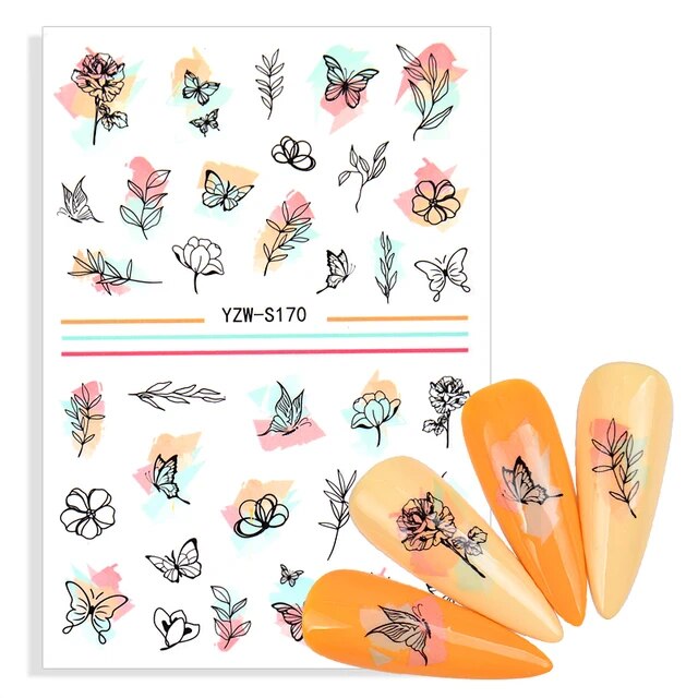 Nail Art Stickers - YZW-S170