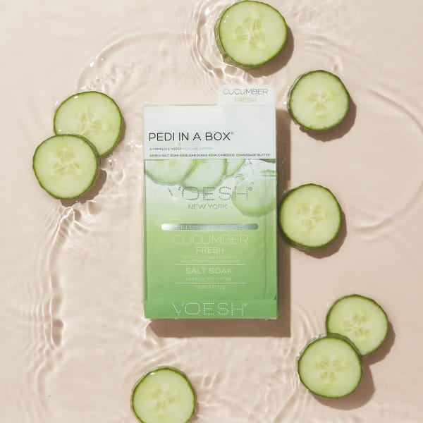 VOESH - CASE OF 50 Pedi a Box (4 Step) - CUCUMBER FRESH