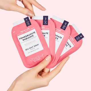 VOESH Pedicure in Box 4 Step Kit - Pomegranate Radiance