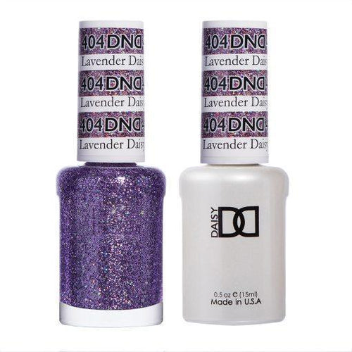 DND Gel Nail Polish Duo - 404 Purple Colors - Lavender Daisy Star