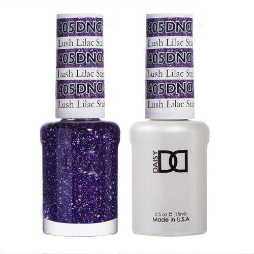 DND Gel Nail Polish Duo - 405 Purple Colors - Lush Lilac Star
