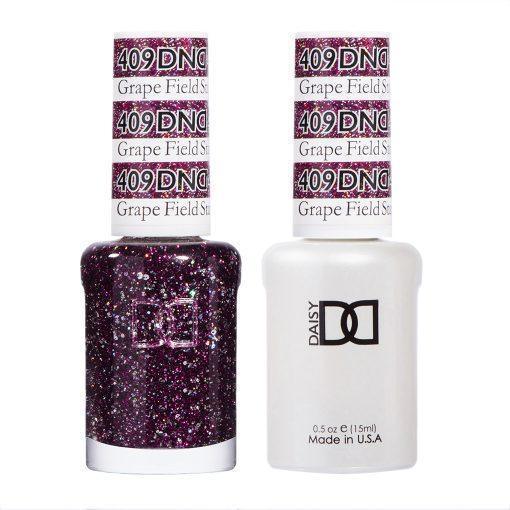 DND Gel Nail Polish Duo - 409 Purple Colors - Grape Field Star