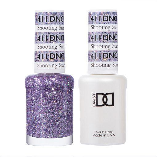 DND Gel Nail Polish Duo - 411 Glitter Colors - Shooting Star