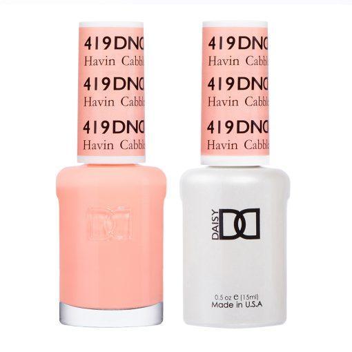 DND Gel Nail Polish Duo - 419 Coral Colors - Havin Cabbler