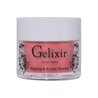  Gelixir Acrylic & Powder Dip Nails 041 Glitter Poppy Flower - Coral Colors by Gelixir sold by DTK Nail Supply