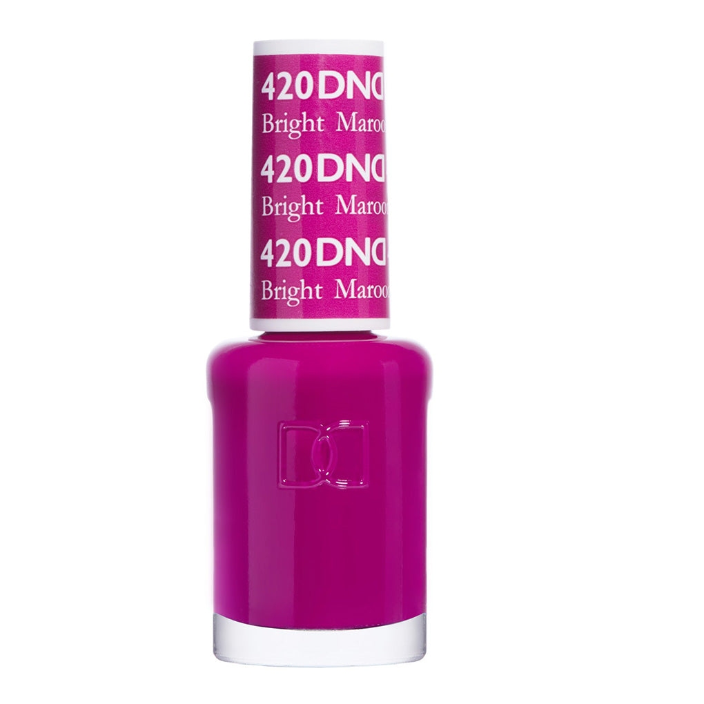 DND Nail Lacquer - 420 Purple Colors - Bright Maroon