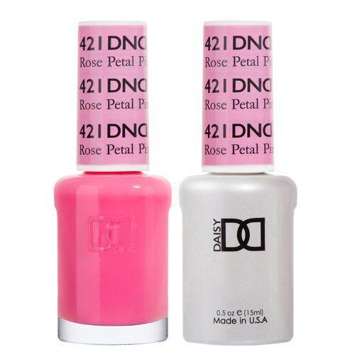 DND Gel Nail Polish Duo - 421 Pink Colors - Rose Petal Pink