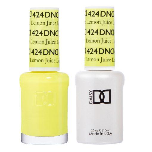 DND Gel Nail Polish Duo - 424 Yellow Colors - Lemon Juice