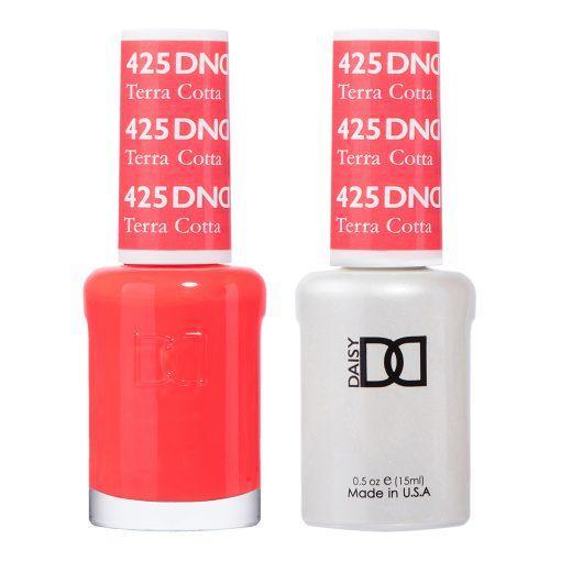 DND Gel Nail Polish Duo - 425 Red Colors - Terra Cotta