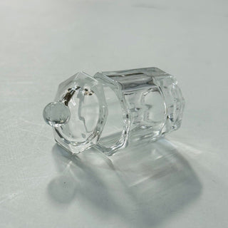 Octagan Crystal Dappen Dish with Lid - Clear (PCS)