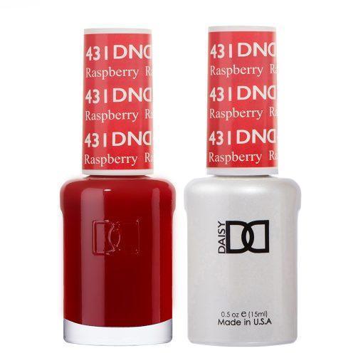 DND Gel Nail Polish Duo - 431 Red Colors - Raspberry